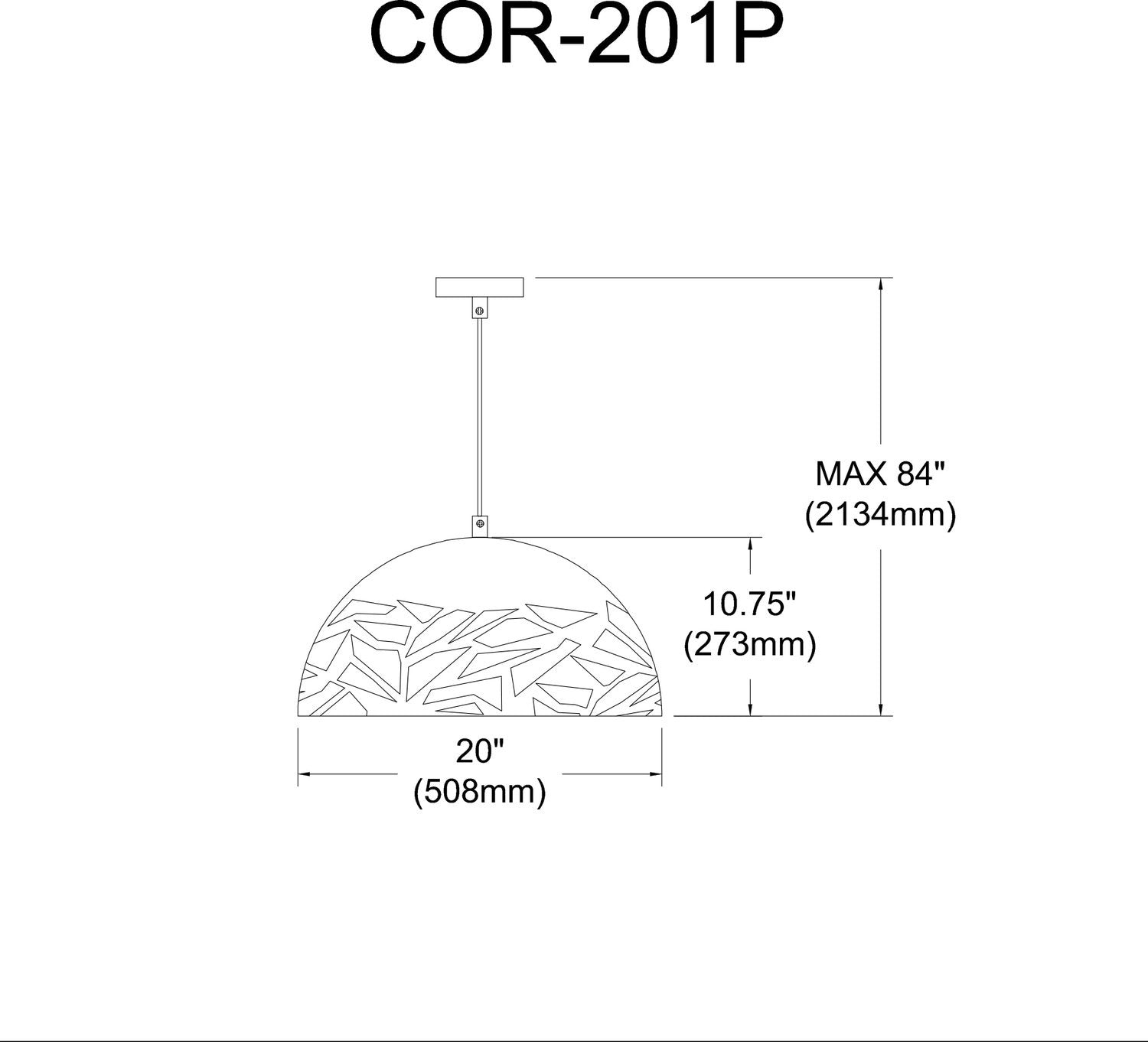 DAINOLITE LTD. COR-201P-BK fdcc29b3-d3b7-47b3-9051-0b35780e71b3