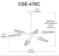 DAINOLITE, CASSIE HANGING CHANDELIER, CHANDELIER LIGHT
