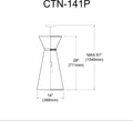 DAINOLITE, CATERINE HANGING PENDANT, PENDANT LIGHT