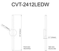 DAINOLITE, CORVETTE WALL VANITY, VANITY LIGHT
