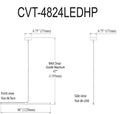 DAINOLITE, CORVETTE HANGING PENDANT, PENDANT LIGHT