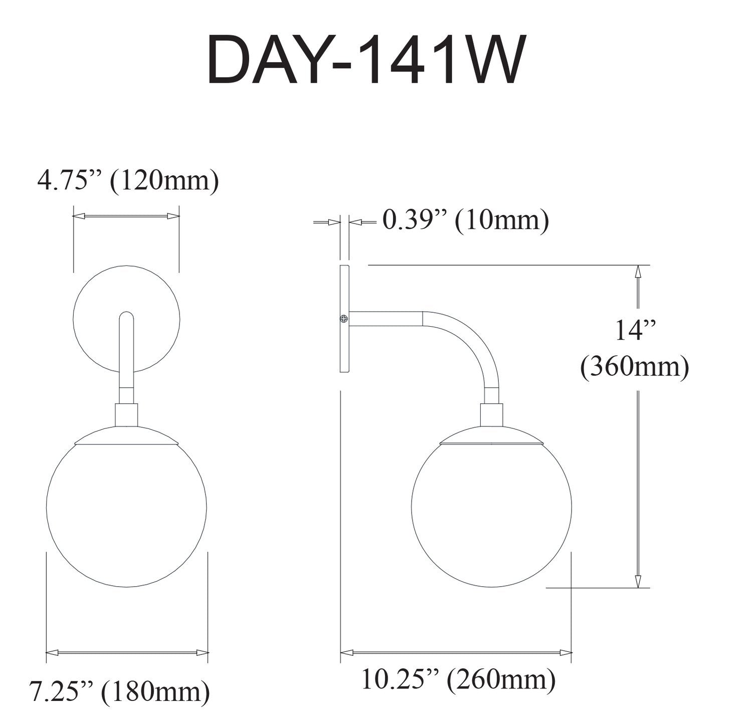 DAINOLITE, DAYANA WALL DECORATIVE, WALL SCONCES