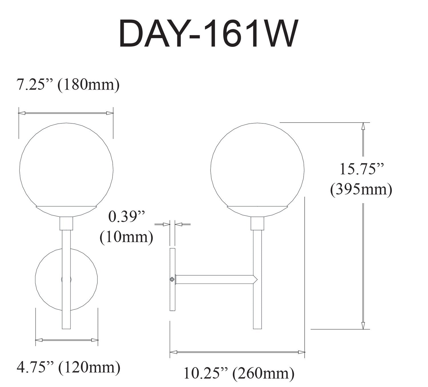 DAINOLITE, DAYANA WALL DECORATIVE, WALL SCONCES