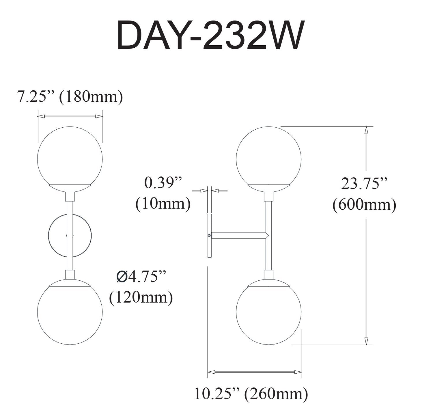 DAINOLITE, DAYANA WALL DECORATIVE, WALL SCONCES
