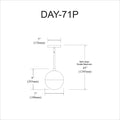 DAINOLITE, DAYANA HANGING PENDANT, PENDANT LIGHT