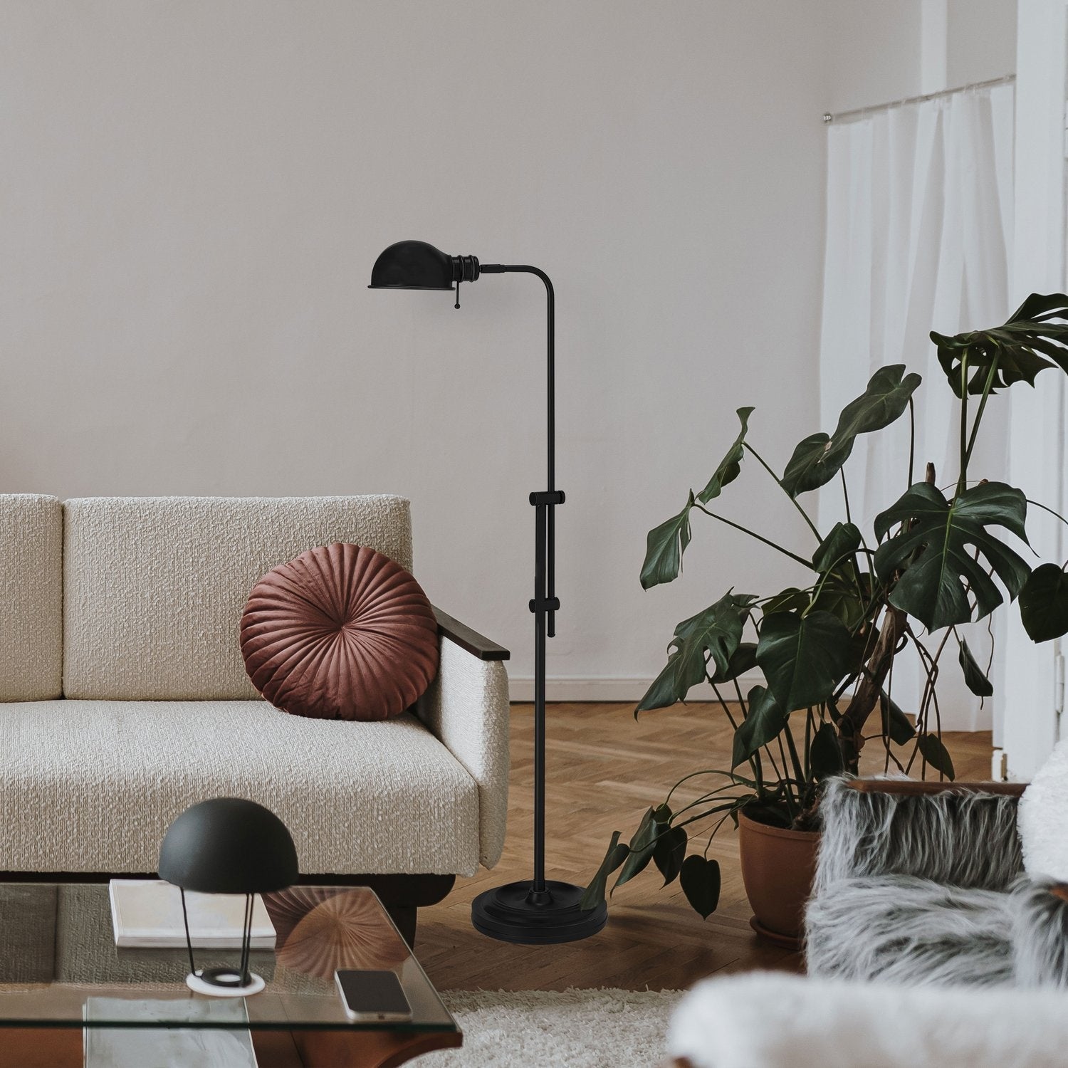 DAINOLITE, FEDORA FLOOR TASK, FLOOR LAMP