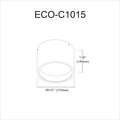 DAINOLITE, ECHO CEILING FLUSH, FLUSH MOUNT CEILING LIGHTS