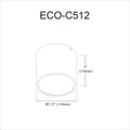 DAINOLITE, ECHO CEILING FLUSH, FLUSH MOUNT CEILING LIGHTS