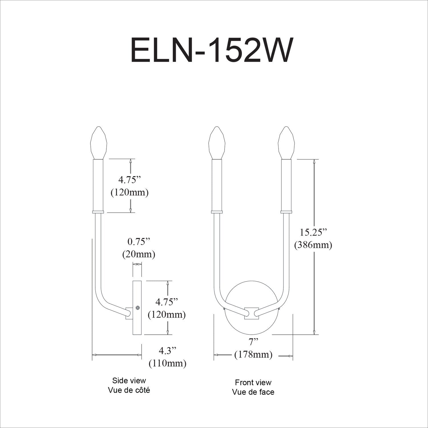 DAINOLITE, ELEANOR WALL DECORATIVE, WALL SCONCES