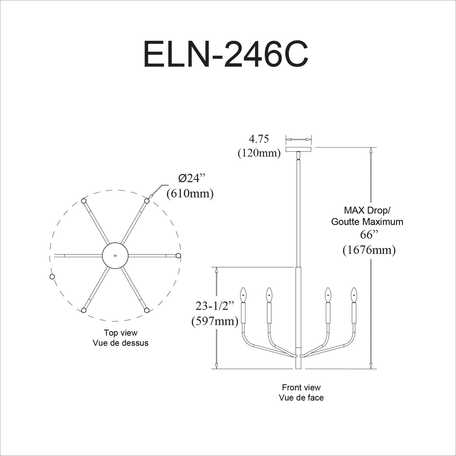 DAINOLITE, ELEANOR HANGING CHANDELIER, CHANDELIER LIGHT