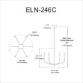 DAINOLITE, ELEANOR HANGING CHANDELIER, CHANDELIER LIGHT