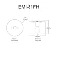 DAINOLITE, EMILIA CEILING FLUSH, FLUSH MOUNT CEILING LIGHTS