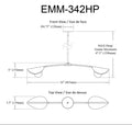 DAINOLITE, EMMA HANGING PENDANT, PENDANT LIGHT