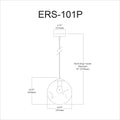 DAINOLITE, ERIS HANGING PENDANT, PENDANT LIGHT
