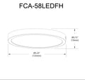 DAINOLITE, FRANCHESA CEILING FLUSH, FLUSH MOUNT CEILING LIGHTS