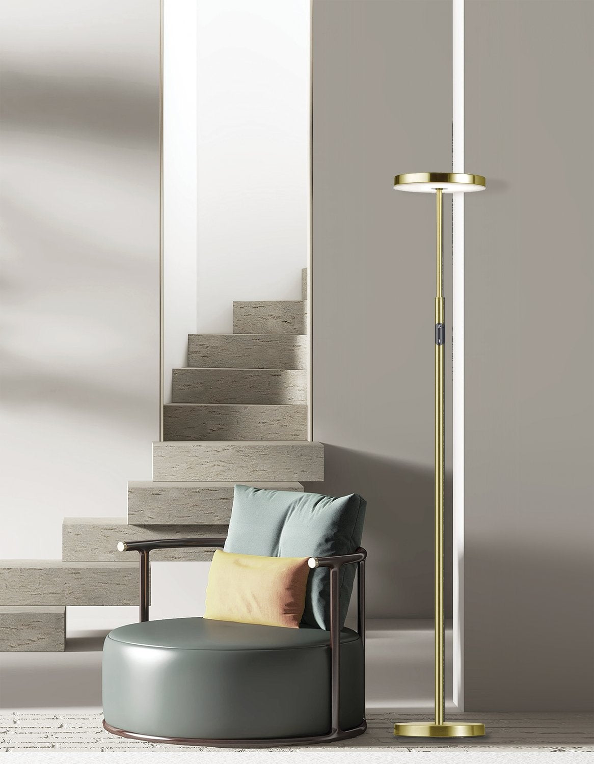 DAINOLITE, FRANCINE FLOOR TASK, FLOOR LAMP
