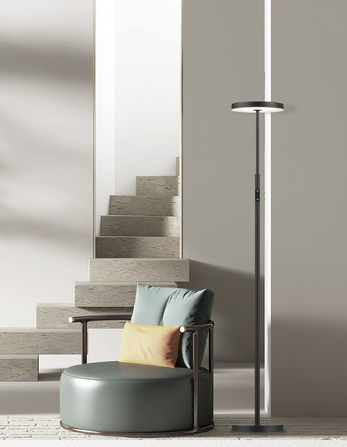 DAINOLITE, FRANCINE FLOOR TASK, FLOOR LAMP