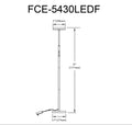 DAINOLITE, FRANCINE FLOOR TASK, FLOOR LAMP