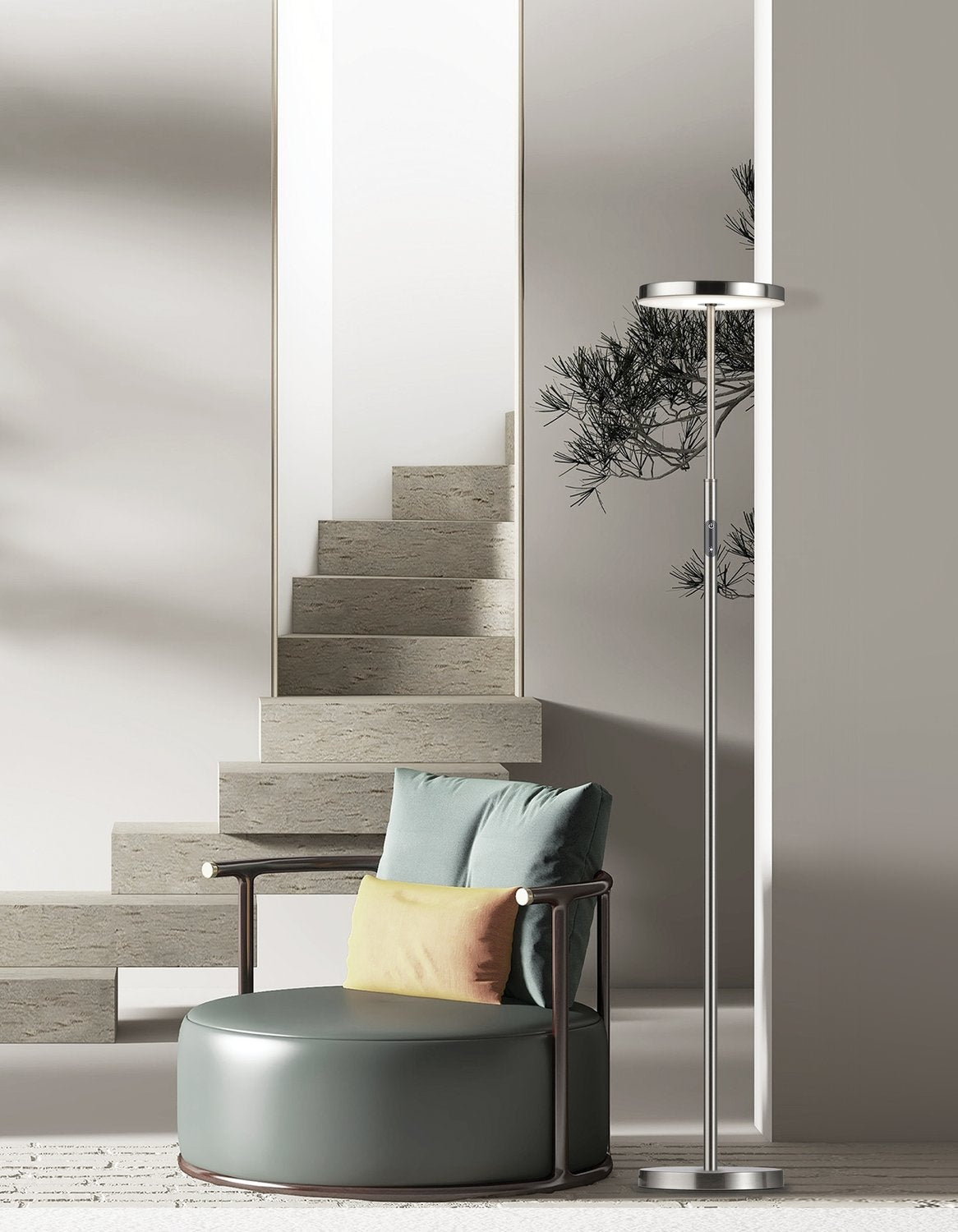 DAINOLITE, FRANCINE FLOOR TASK, FLOOR LAMP