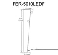 DAINOLITE, FERNANDA FLOOR TASK, FLOOR LAMP