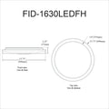 DAINOLITE, FRIDA CEILING FLUSH, FLUSH MOUNT CEILING LIGHTS