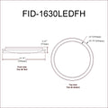 DAINOLITE, FRIDA CEILING FLUSH, FLUSH MOUNT CEILING LIGHTS