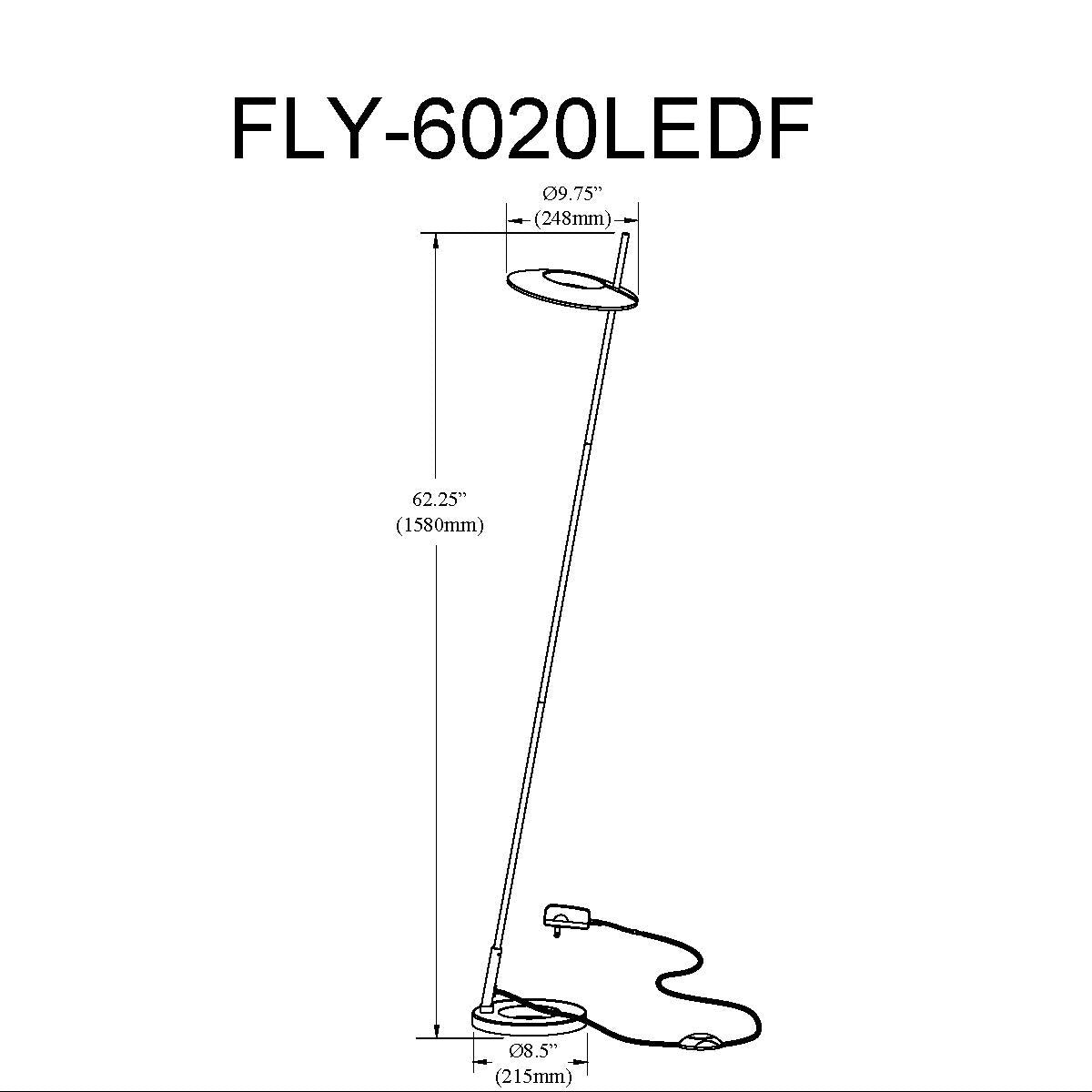 DAINOLITE, FINLEY FLOOR DECORATIVE, FLOOR LAMP