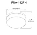 DAINOLITE, FIONA CEILING FLUSH, FLUSH MOUNT CEILING LIGHTS