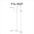 DAINOLITE, FOLGAR FLOOR DECORATIVE, FLOOR LAMP