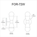 DAINOLITE, FORTUNA WALL DECORATIVE, WALL SCONCES