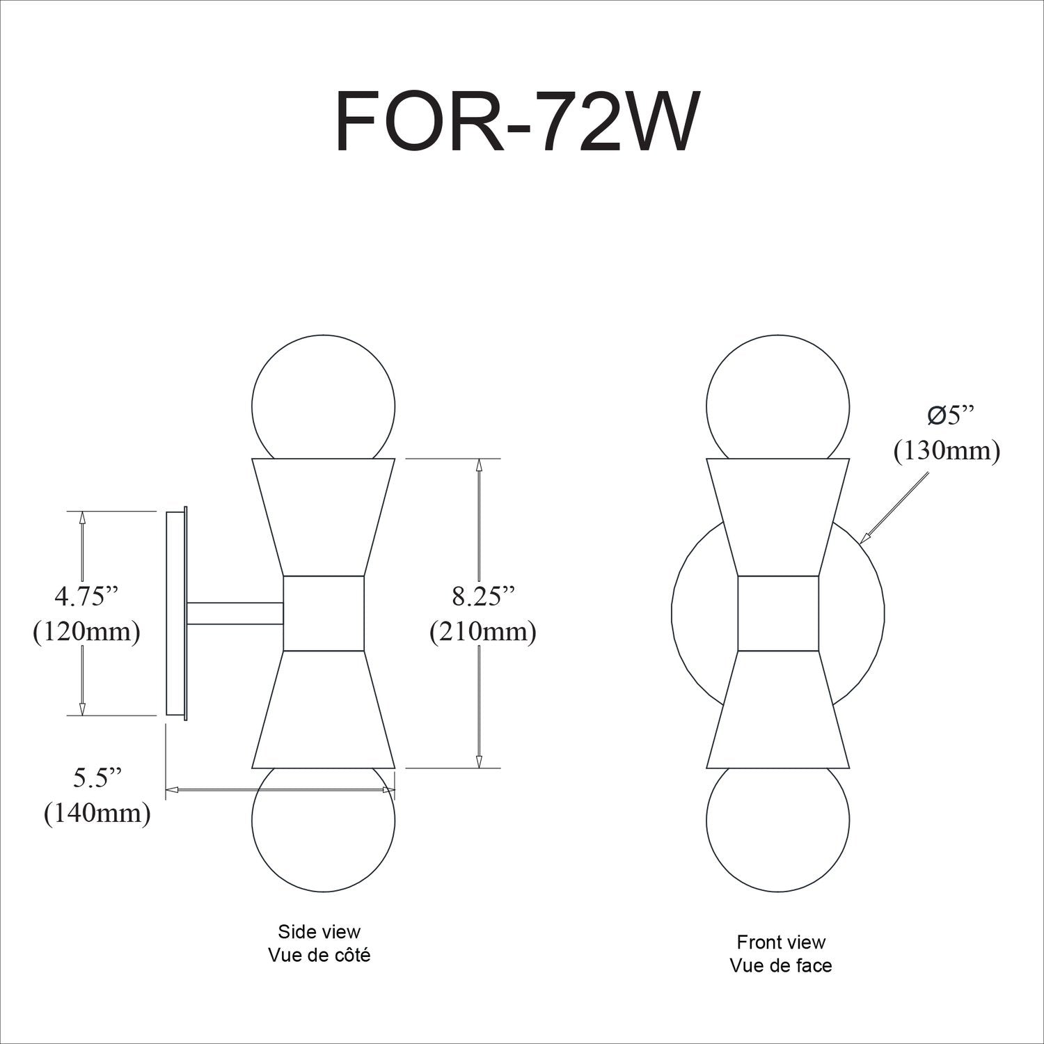 DAINOLITE, FORTUNA WALL DECORATIVE, WALL SCONCES