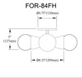 DAINOLITE, FORTUNA CEILING FLUSH, FLUSH MOUNT CEILING LIGHTS