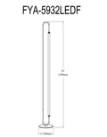 DAINOLITE, FREYA FLOOR DECORATIVE, FLOOR LAMP