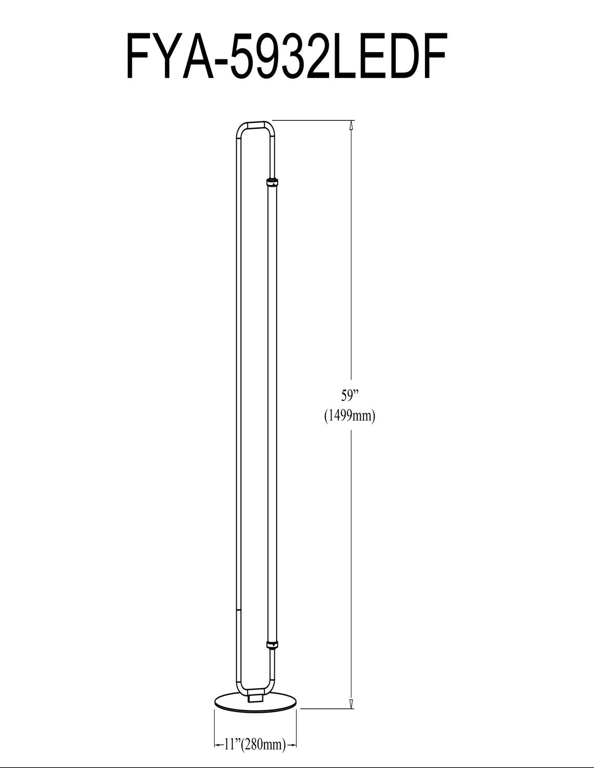 DAINOLITE, FREYA FLOOR DECORATIVE, FLOOR LAMP