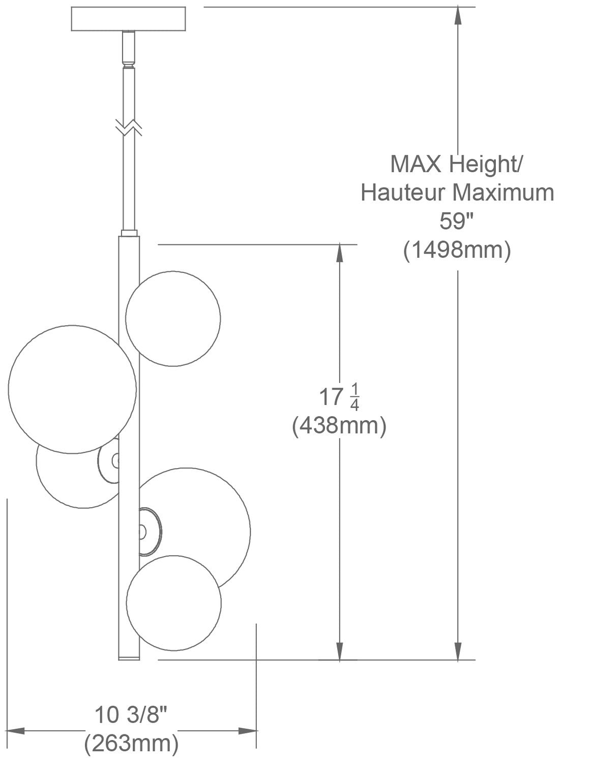 DAINOLITE, GLASGOW HANGING PENDANT, PENDANT LIGHT