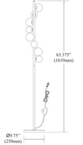 DAINOLITE, GLASGOW FLOOR DECORATIVE, FLOOR LAMP