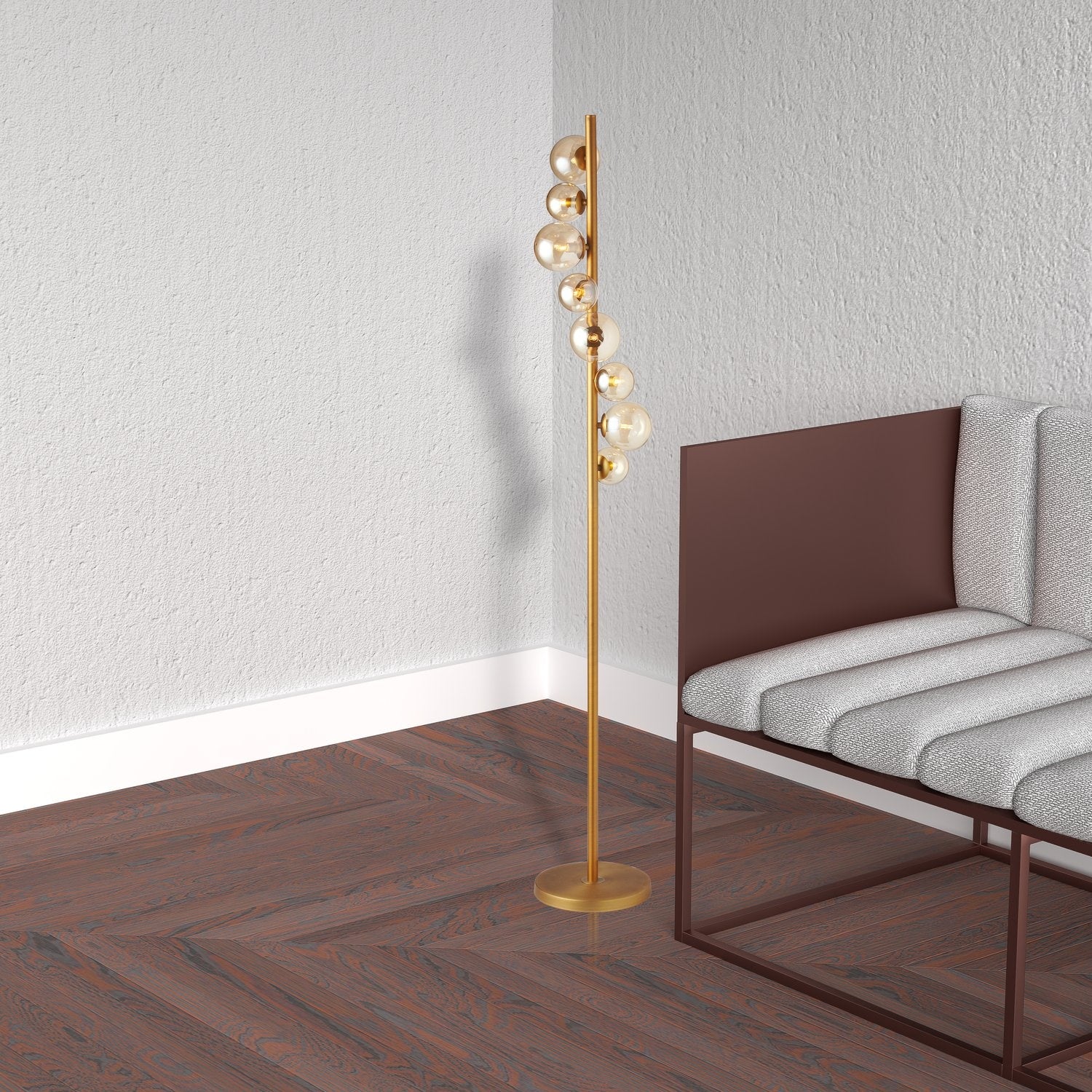 DAINOLITE, GLASGOW FLOOR DECORATIVE, FLOOR LAMP