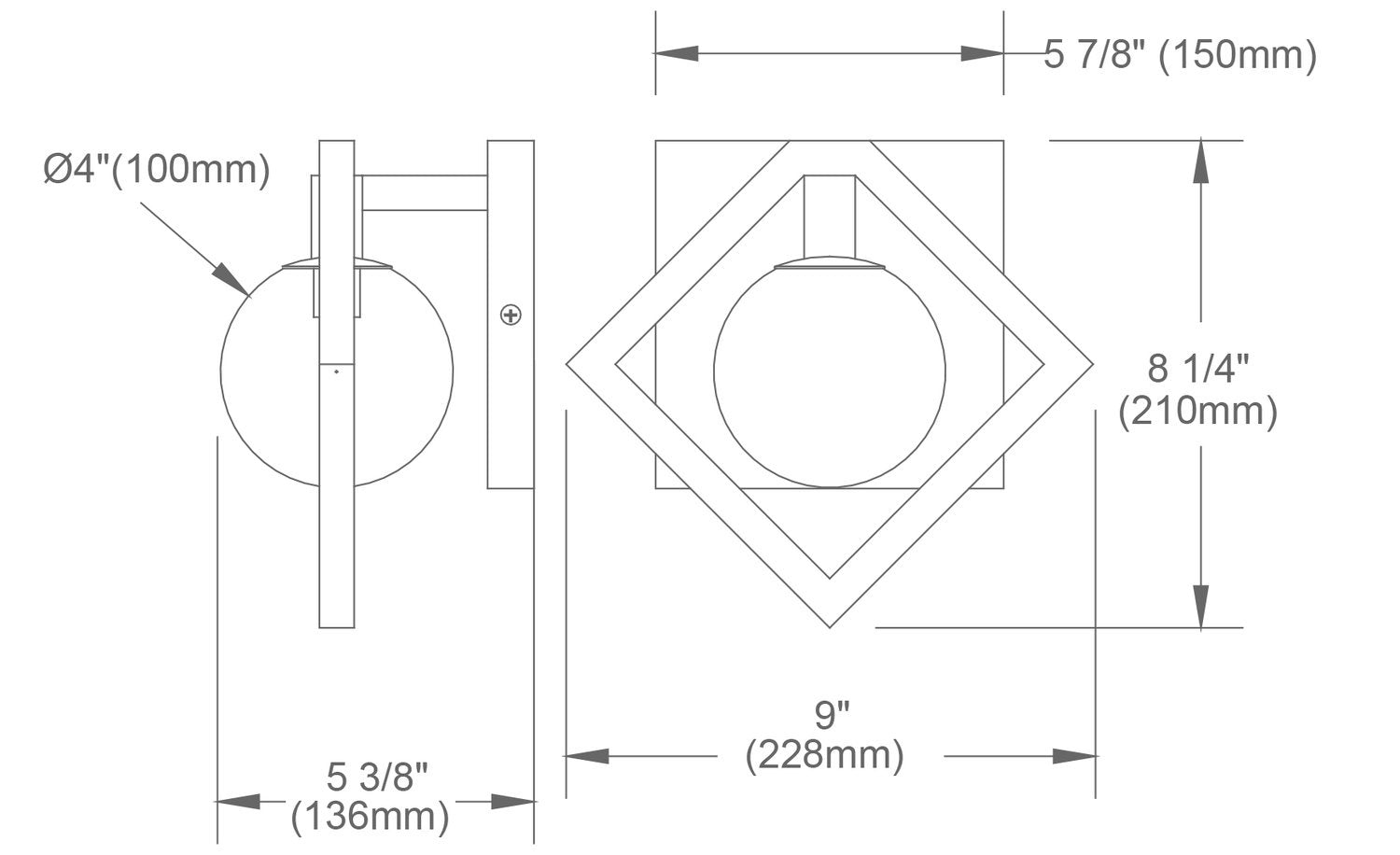 DAINOLITE, GLASGOW WALL DECORATIVE, WALL SCONCES