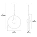DAINOLITE, GEOMETRIC HANGING PENDANT, PENDANT LIGHT