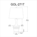 DAINOLITE GOLIATH TABLE DECORATIVE - Table