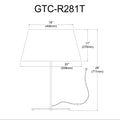 DAINOLITE GRETCHEN TABLE DECORATIVE - Table