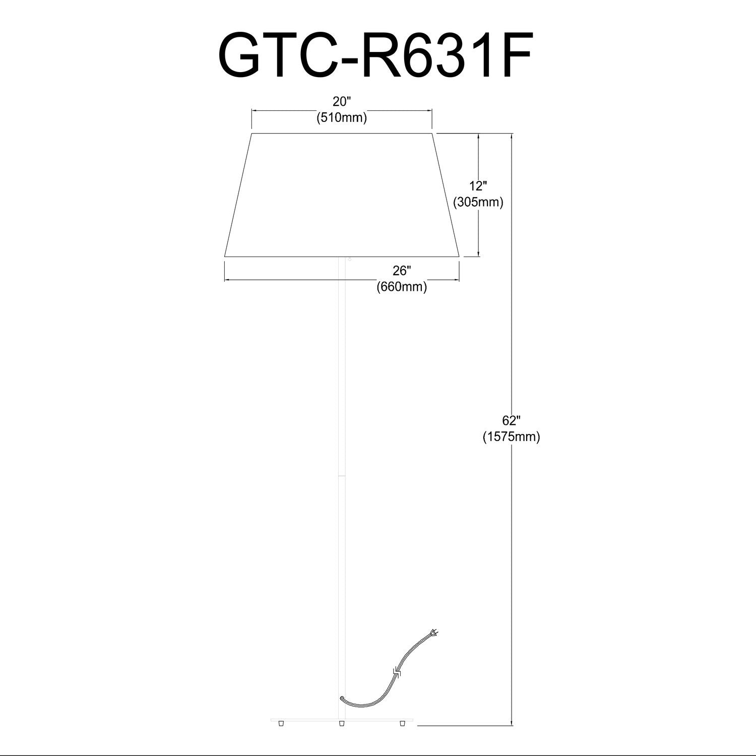 DAINOLITE LTD. GTC-R631F-MW-WH 8f40dced-0452-4321-897d-ed5c424f51d2