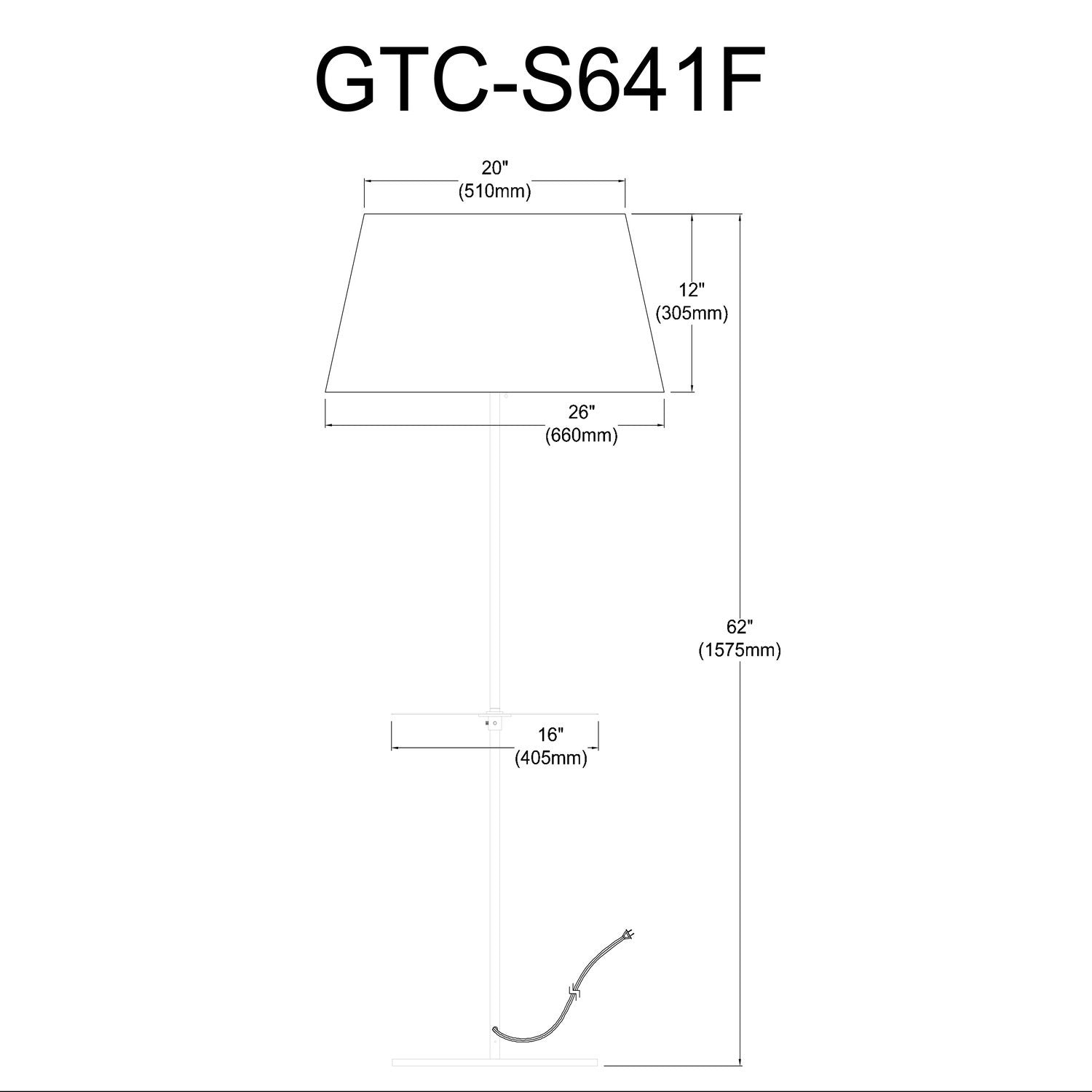 DAINOLITE LTD. GTC-S641F-AGB-WH 7240e2af-cf14-48a4-97fb-dd40205d8f32