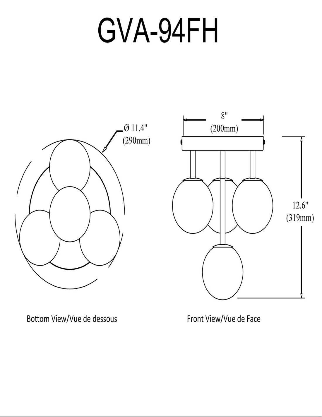 DAINOLITE, GIOVANNA CEILING FLUSH, FLUSH MOUNT CEILING LIGHTS 
