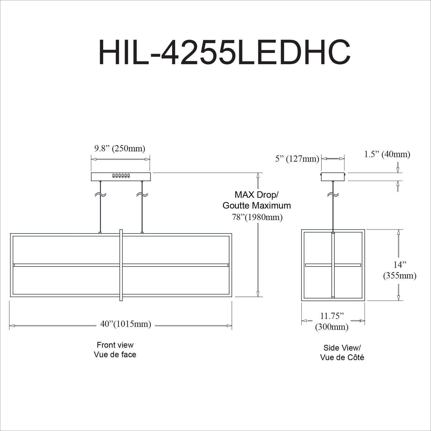 DAINOLITE, HILDEGARD HANGING CHANDELIER, CHANDELIER LIGHT