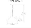 DAINOLITE, HELSINKI HANGING PENDANT, PENDANT LIGHT