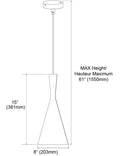 DAINOLITE, HELSINKI HANGING PENDANT, PENDANT LIGHT