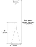 DAINOLITE, HELSINKI HANGING PENDANT, PENDANT LIGHT