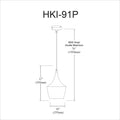DAINOLITE, HELSINKI HANGING PENDANT, PENDANT LIGHT