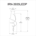 DAINOLITE, IRENE HANGING PENDANT, PENDANT LIGHT